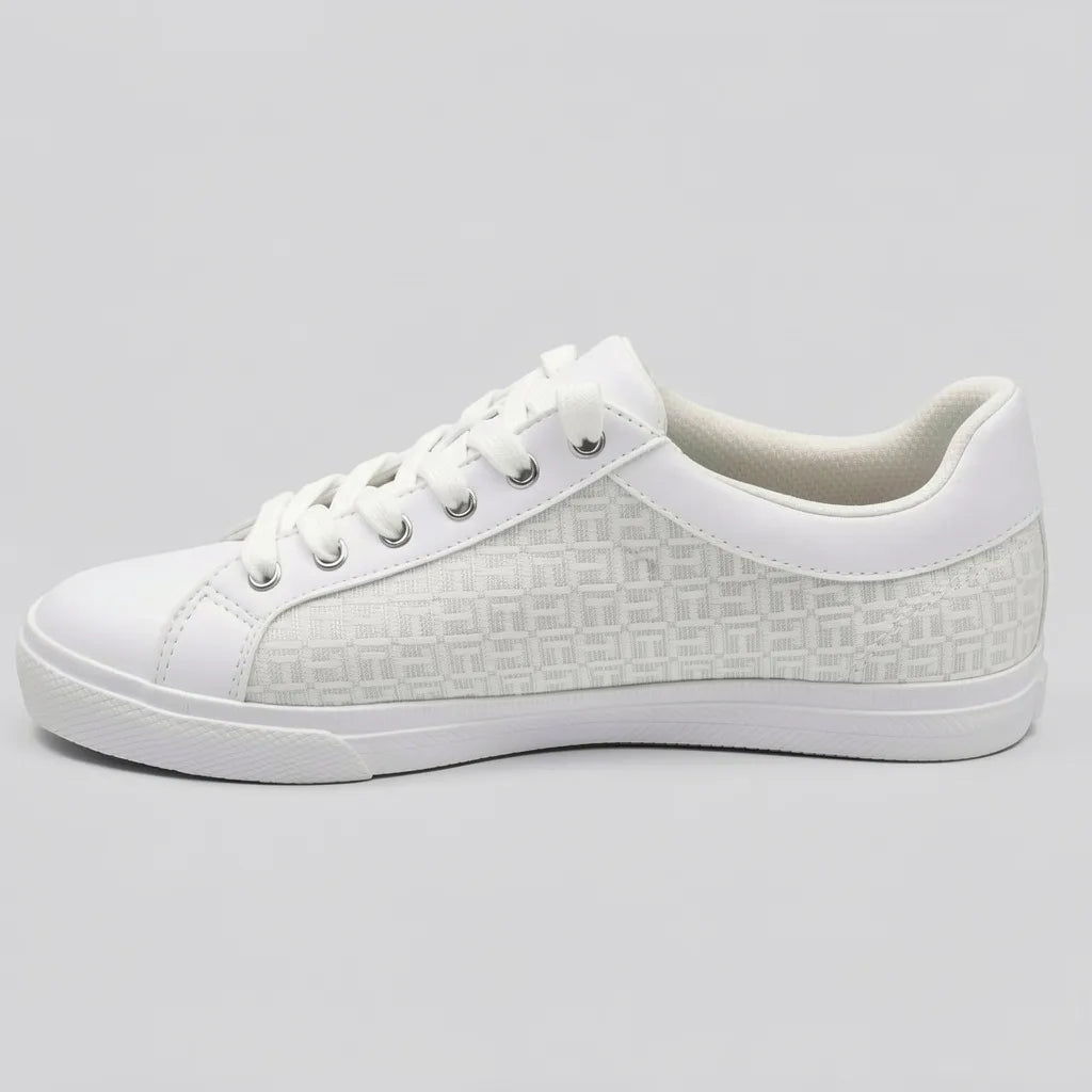 Tommy Tenis Moderno Blanco  Rojo/ Azul/ Blanco Lateral y Talón Suela Blanca | Photo Studio AI | 2