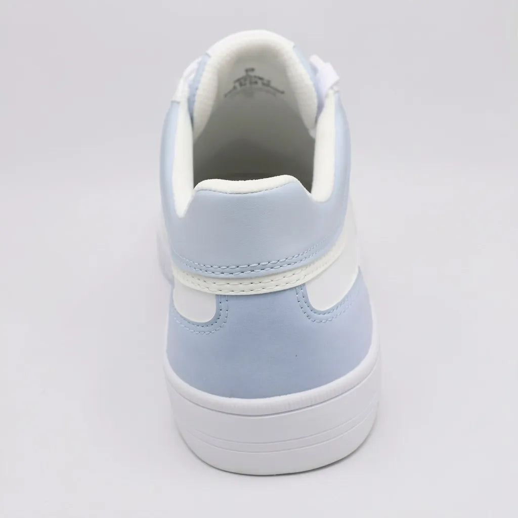 Tommy Tenis Plataforma Blanco Placa Dorado Lateral Suela Blanca | Photo Studio AI | 4