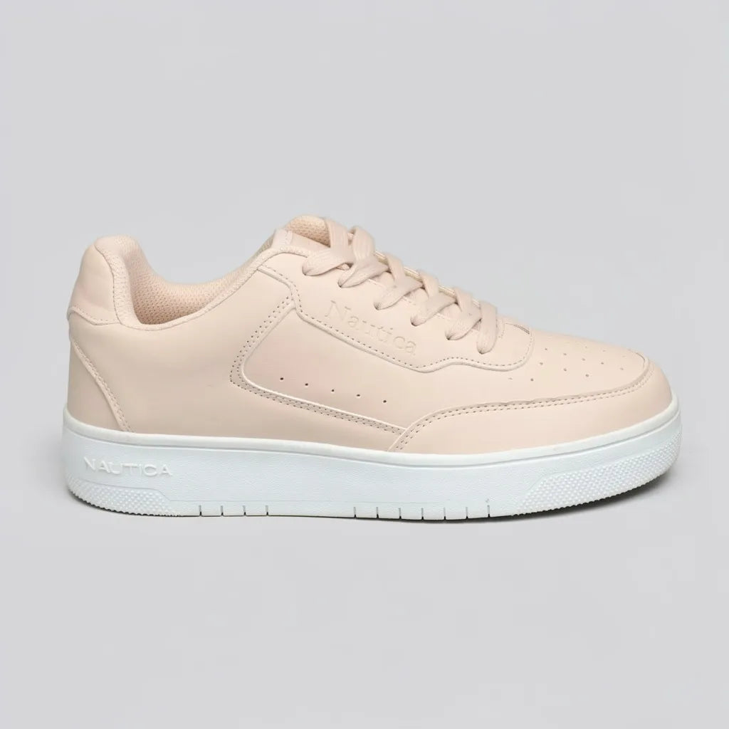 Nautica Tenis Plataforma Palo Rosa N/A Blanco Suela Suela Blanca | Photo Studio AI | 1