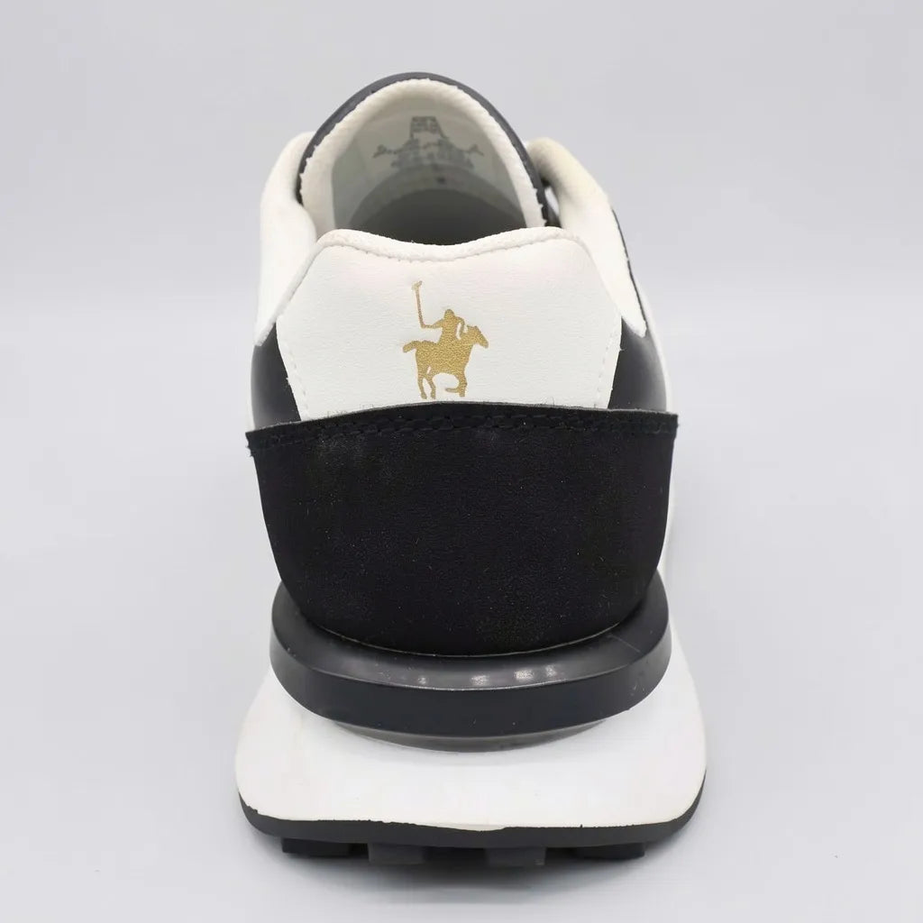 Polo Tenis Plataforma Blanco Franjas / Lineas Negro Punta, lateral y talón Suela Blanco Hueso/ Negro | Photo Studio AI | 3