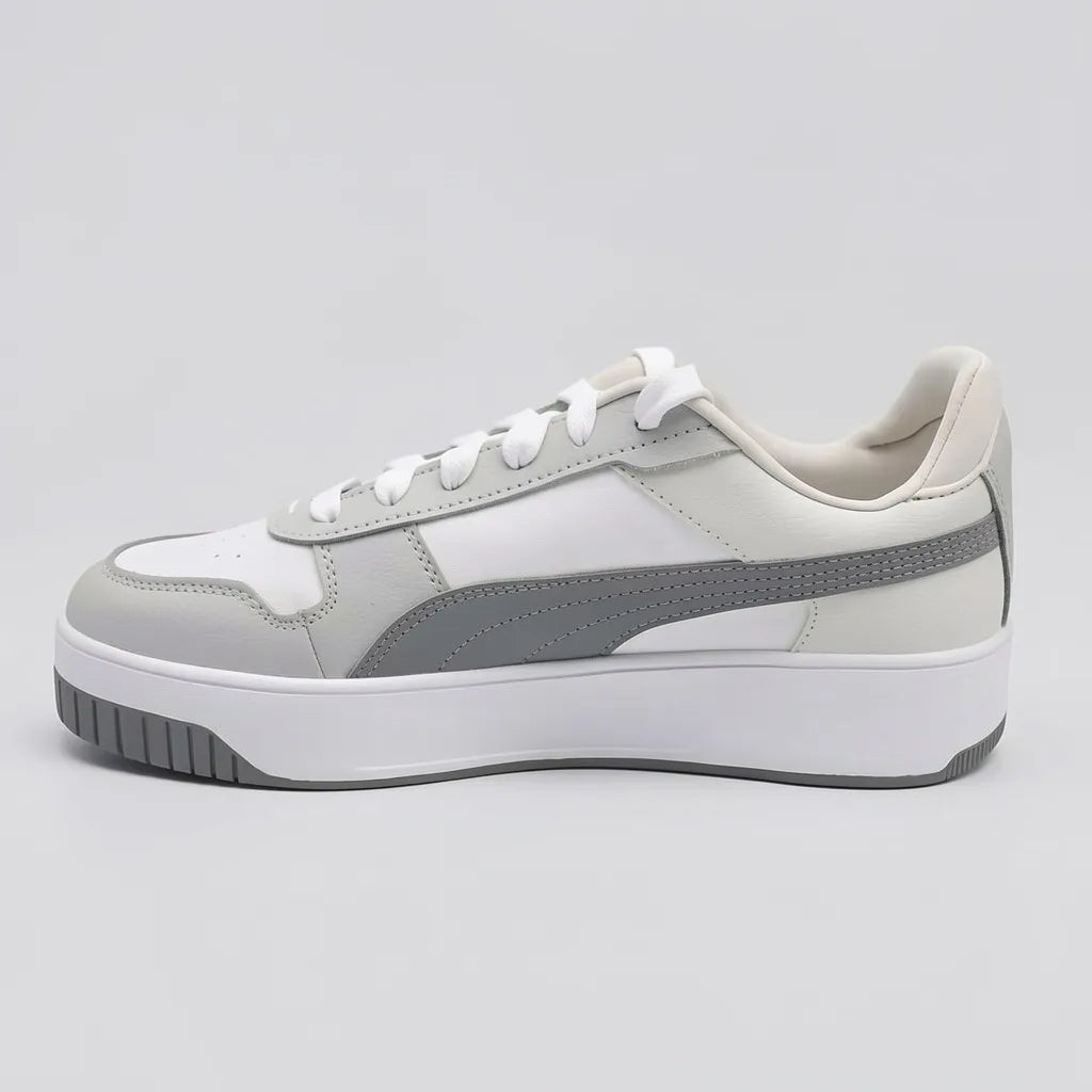 Puma Tenis Urbano Blanco Detalles Gris Todo Suela Blanca/ gris | Photo Studio AI | 2