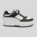 Guess Plataforma Moderno Blanco Detalles Negro Todo Suela Blanca/ negro | Photo Studio AI | 2