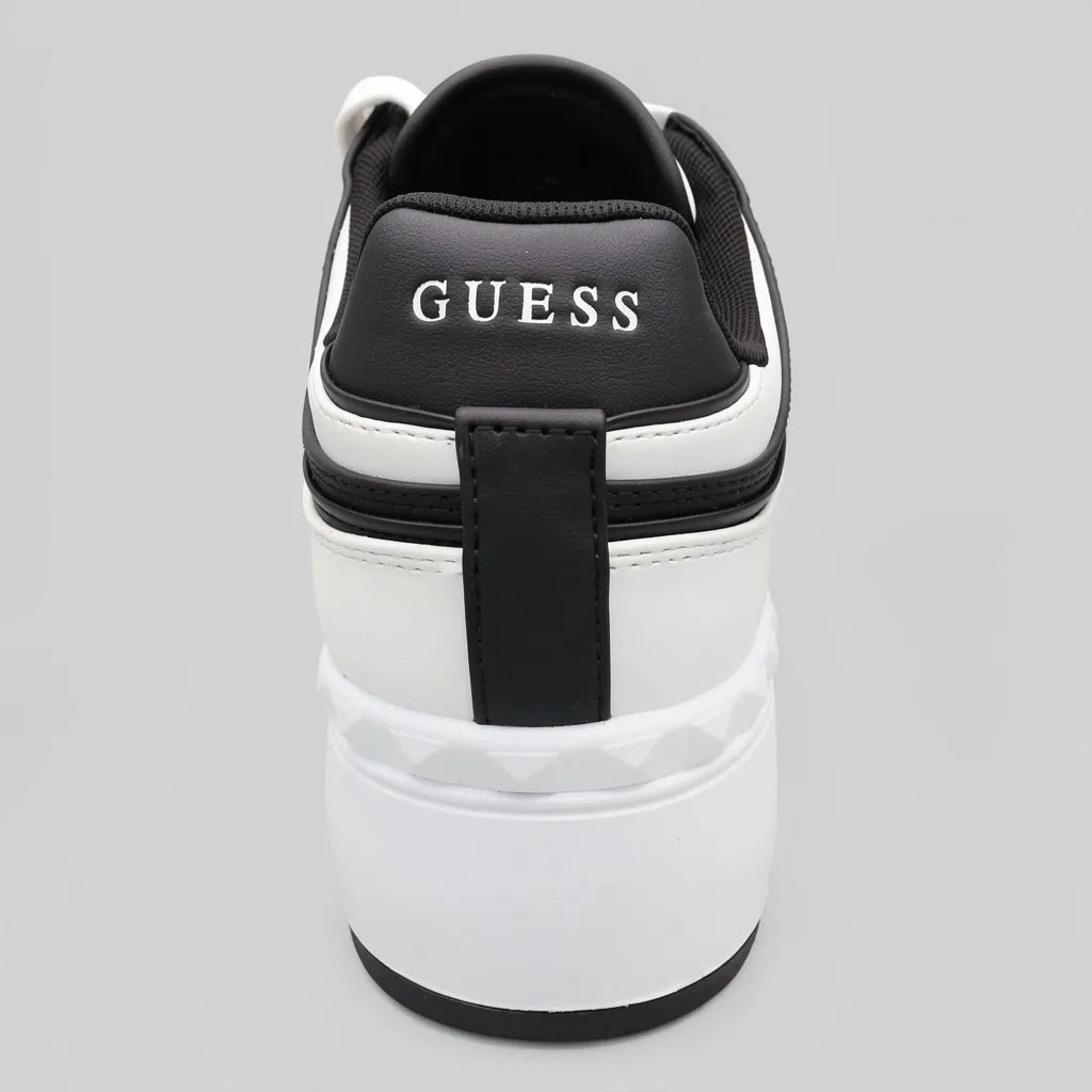 Guess Plataforma Moderno Blanco Detalles Negro Todo Suela Blanca/ negro | Photo Studio AI | 3