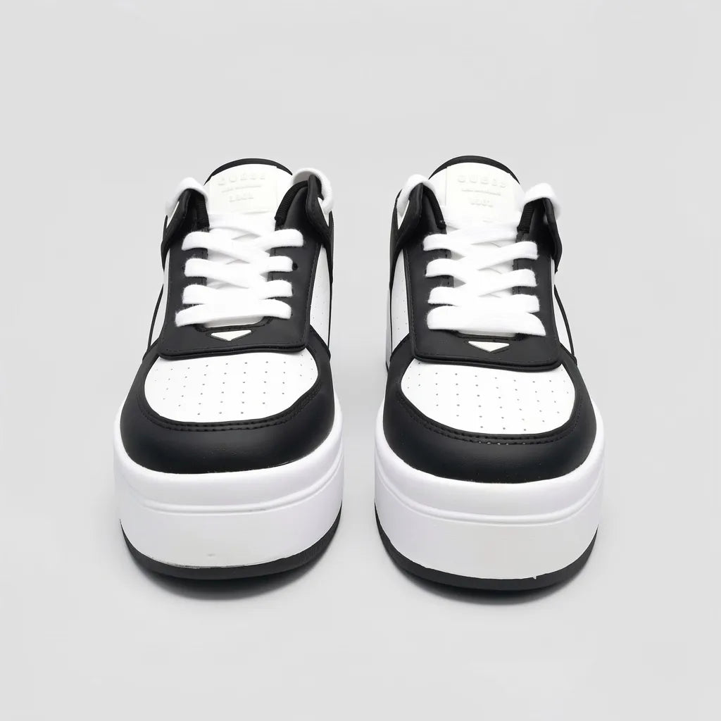 Guess Plataforma Moderno Blanco Detalles Negro Todo Suela Blanca/ negro | Photo Studio AI | 4