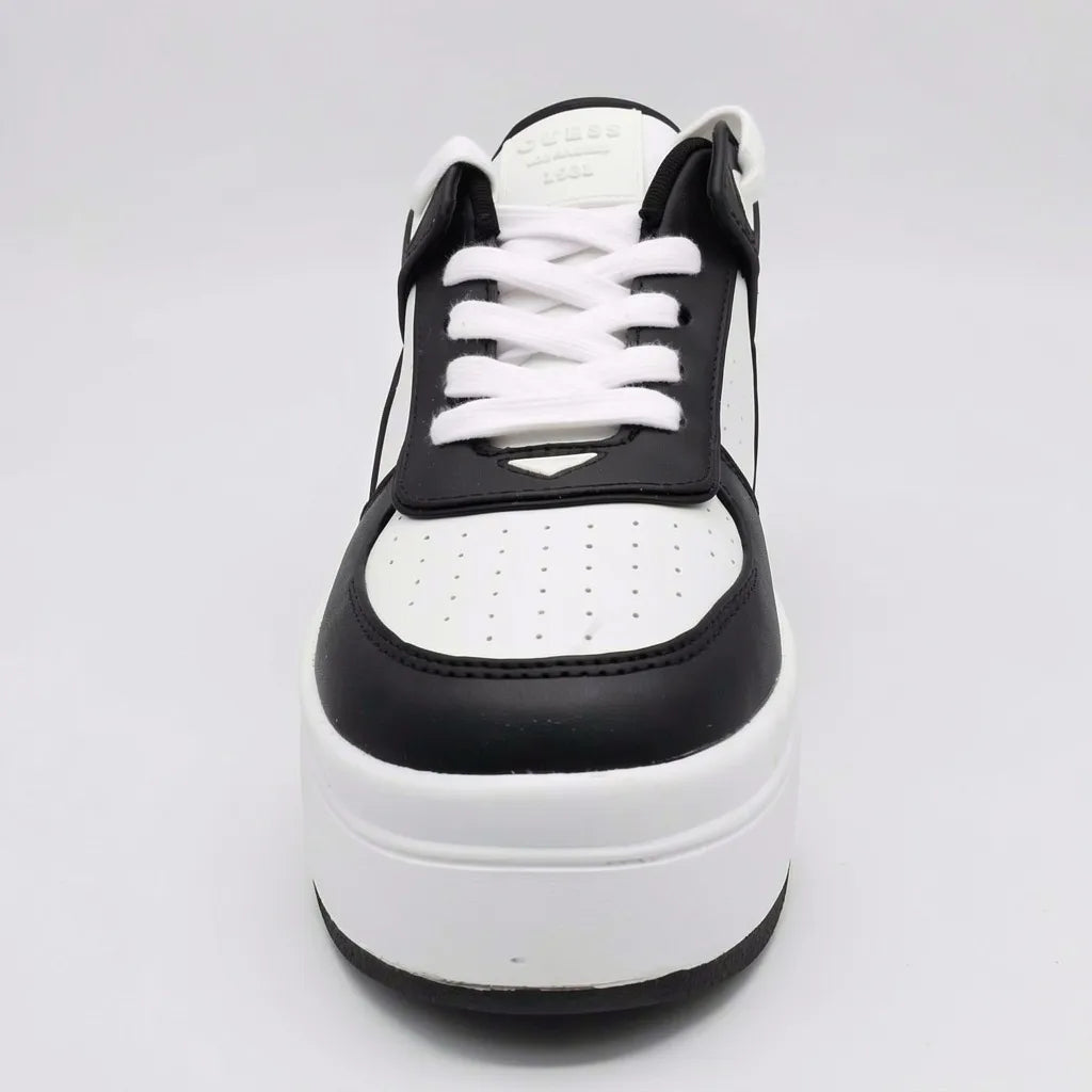 Guess Plataforma Moderno Blanco Detalles Negro Todo Suela Blanca/ negro | Photo Studio AI | 5
