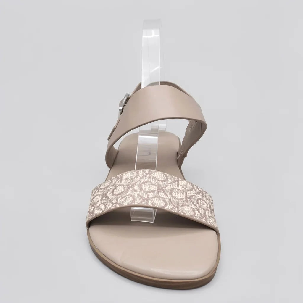 Calvin Klein Sandalia Tiras Beige Estampado N/A Empeine Suela Beige | Photo Studio AI | 3