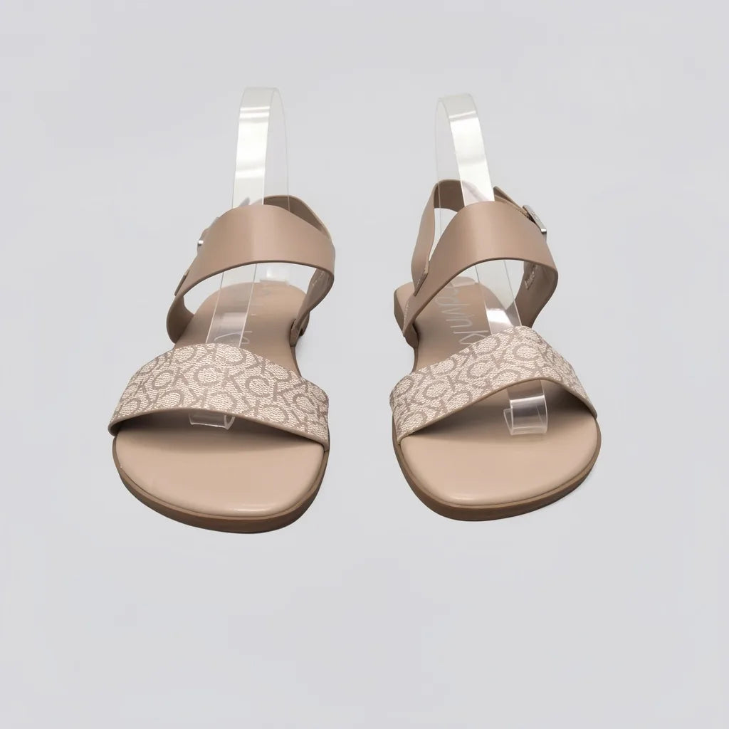 Calvin Klein Sandalia Tiras Beige Estampado N/A Empeine Suela Beige | Photo Studio AI | 5